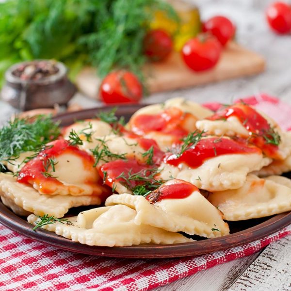 Geschmolzene Maultaschen